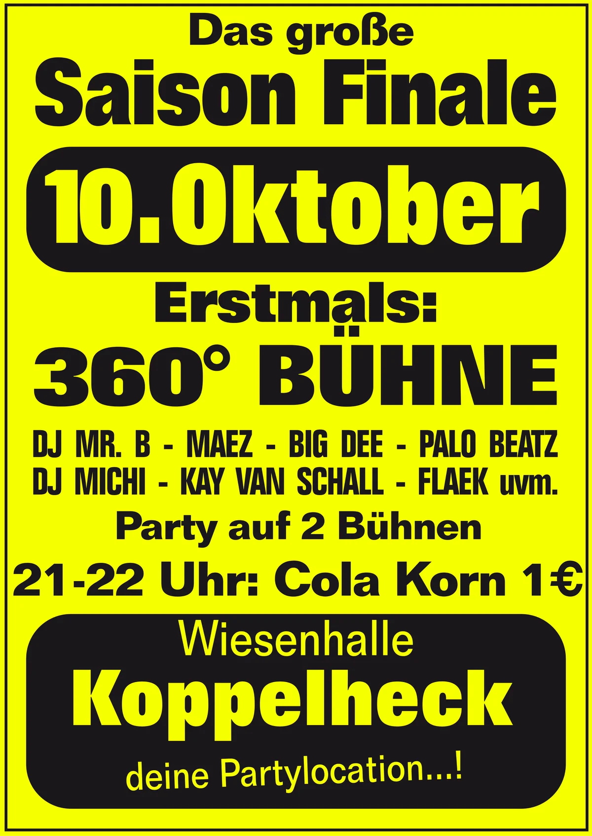 Plakat: Saisonfinale